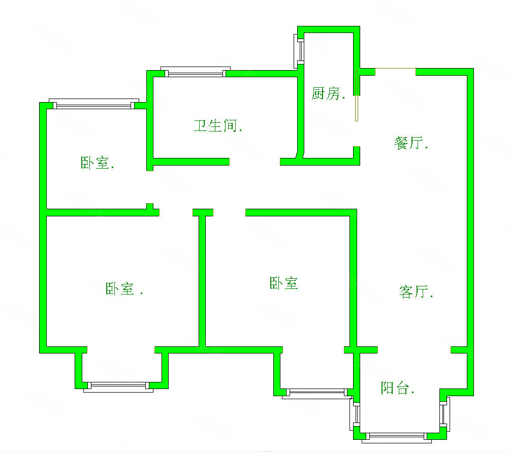 建发玖里湾户型图片