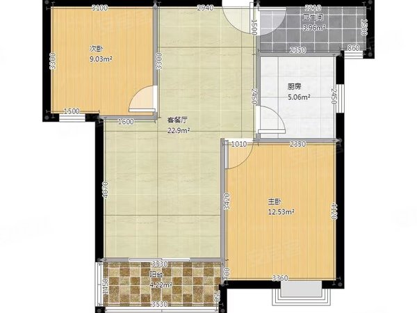 【多图】天山华庭,天山租房,天山华庭 2室1厅1卫 南北通透 配套齐全