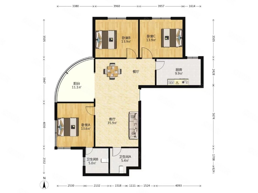 金都苑 西南户型 中间楼层采光好 满五 商品住宅 装修好,金都苑二手房