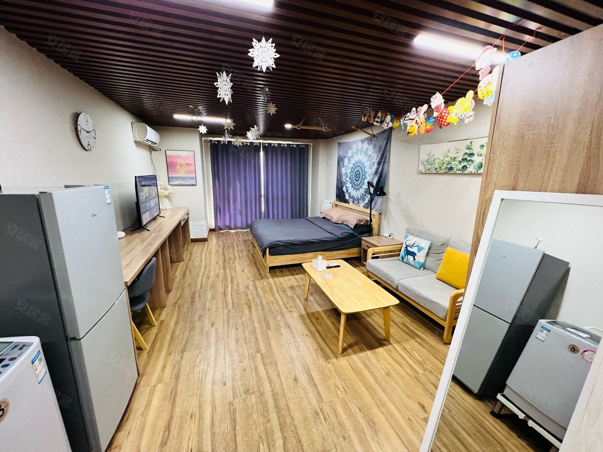 整租｜万达广场 爱琴海 融创城旁 四号线 登州南路地铁口一室 月付