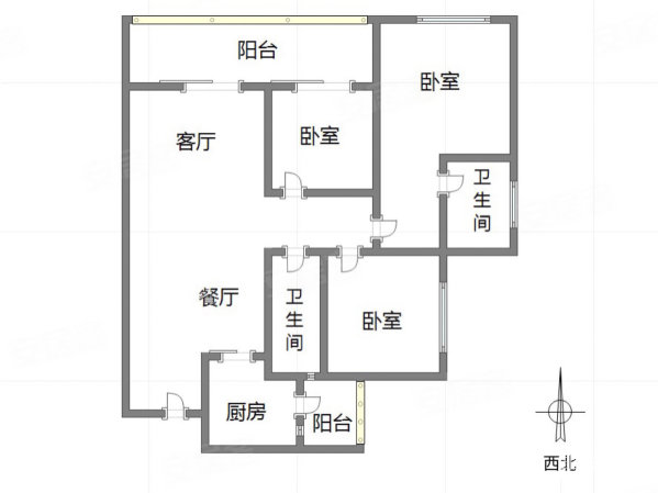 铂悦澜庭璞园3室2厅2卫111.88㎡南北145万