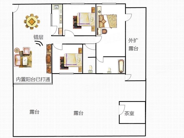 【多图】枫林蓝岸,凤岭北租房,凤岭北 办公居住 大露台 看合适价格可