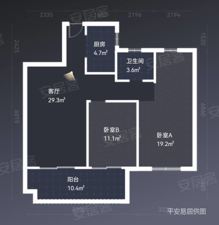 江前里3室2厅1卫100㎡南北135万