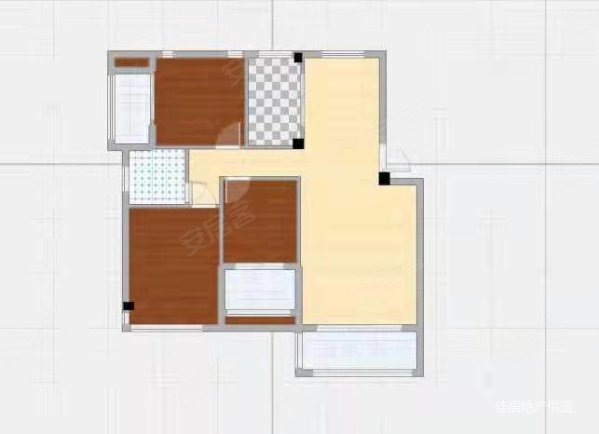 东山雅筑3室2厅1卫103㎡南北58万