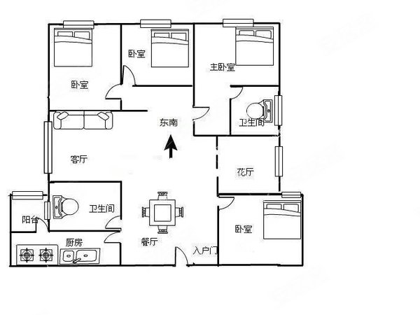 昆明盘龙江东花园金江小区云苑羊肠村地铁口旁 金江小区 精装4房 空房