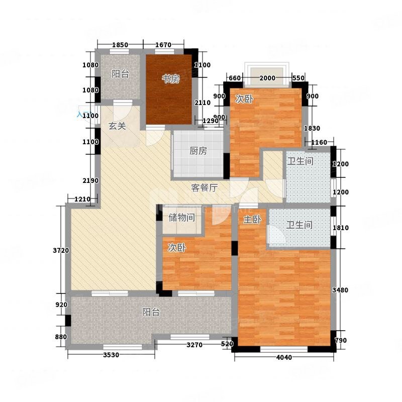 绿地新都会3室2厅1卫145.24㎡南北310万