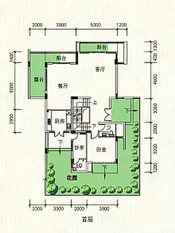 富力泉天下(别墅)7室4厅4卫191㎡东南205万