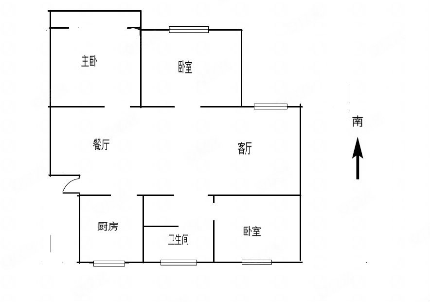 建南新村3室2厅1卫105㎡南27.5万