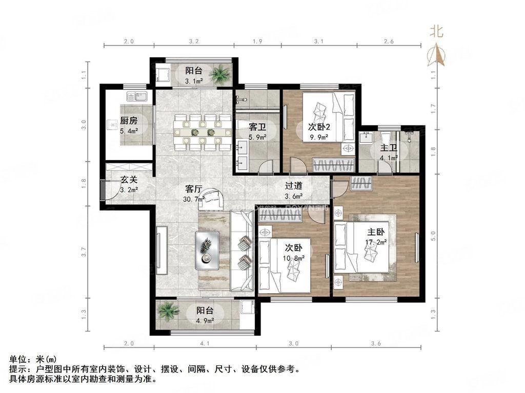 宁津香榭丽小镇户型图图片