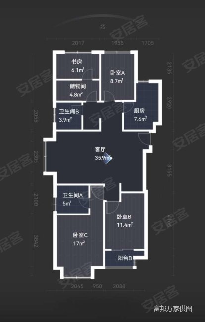 正荣幸福城邦4室2厅2卫132.07㎡南225万