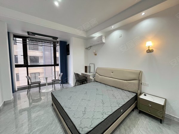 海宁海宁市区海洲城仕公寓皮革城商圈 地铁口 皮都公馆一室 民用电 配套齐全 拎包入住出租房源真实图片