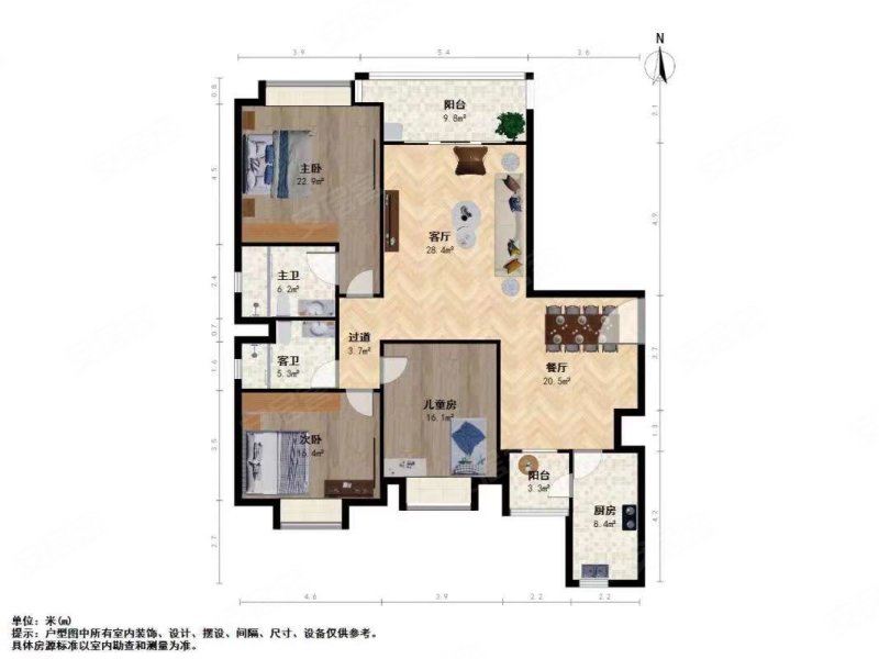 正南朝向 装修好 带电梯 双卫生间 近医院 产权清晰,恒大金碧华府二手