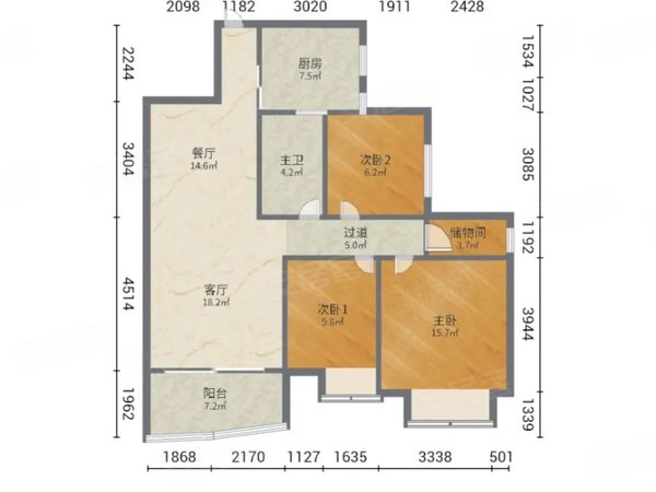 深圳龙岗横岗锦冠华城(雅景苑二期)14号线四联地铁口 精装南北通透