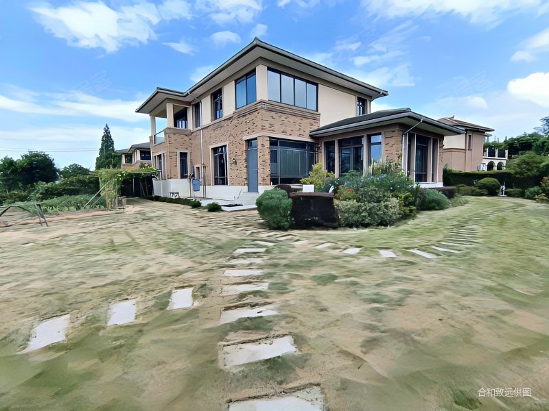 临淀山湖的独栋别墅区,房子一线临水花园1200平方,淀湖桃源二手房