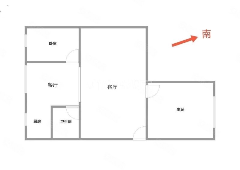 七星路农垦局宿舍2室1厅1卫51㎡南北120万