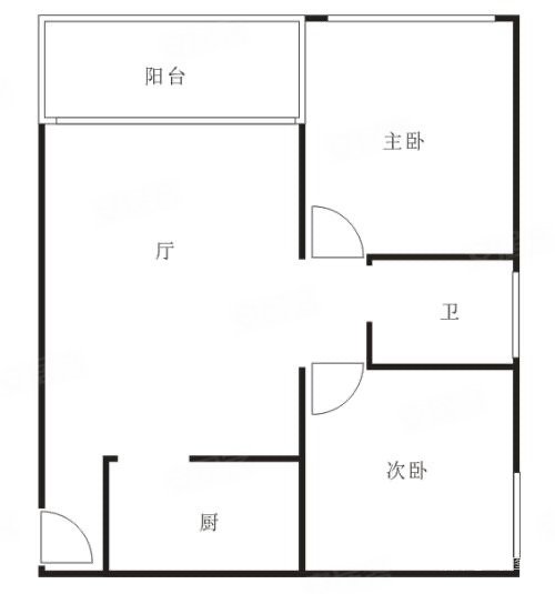 正兴苑小区2室2厅1卫78㎡东西65万