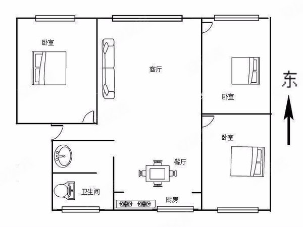 急租梁源小区近肿瘤医院南北通透配套齐全随时看房拎包入住