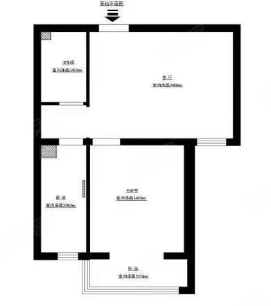 中正水岸明珠1室1厅1卫61㎡南北58万