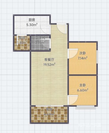 天河都市兰亭花园2室2厅1卫77.24㎡东南375万