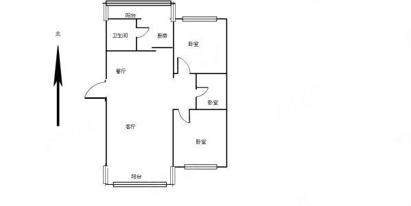 建大三小区3室2厅1卫143㎡南北95万