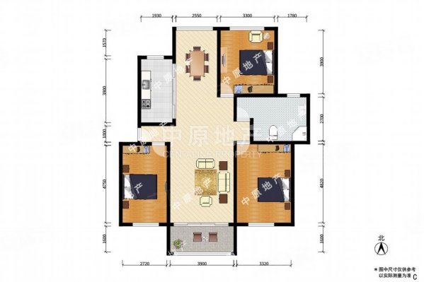 海江公寓3室2厅1卫128.38㎡南650万