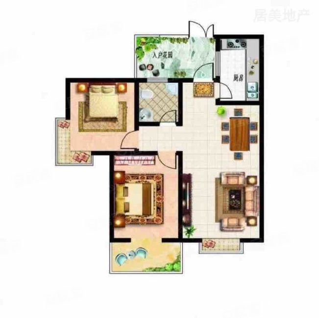 金澜湾2室2厅1卫98㎡南40万