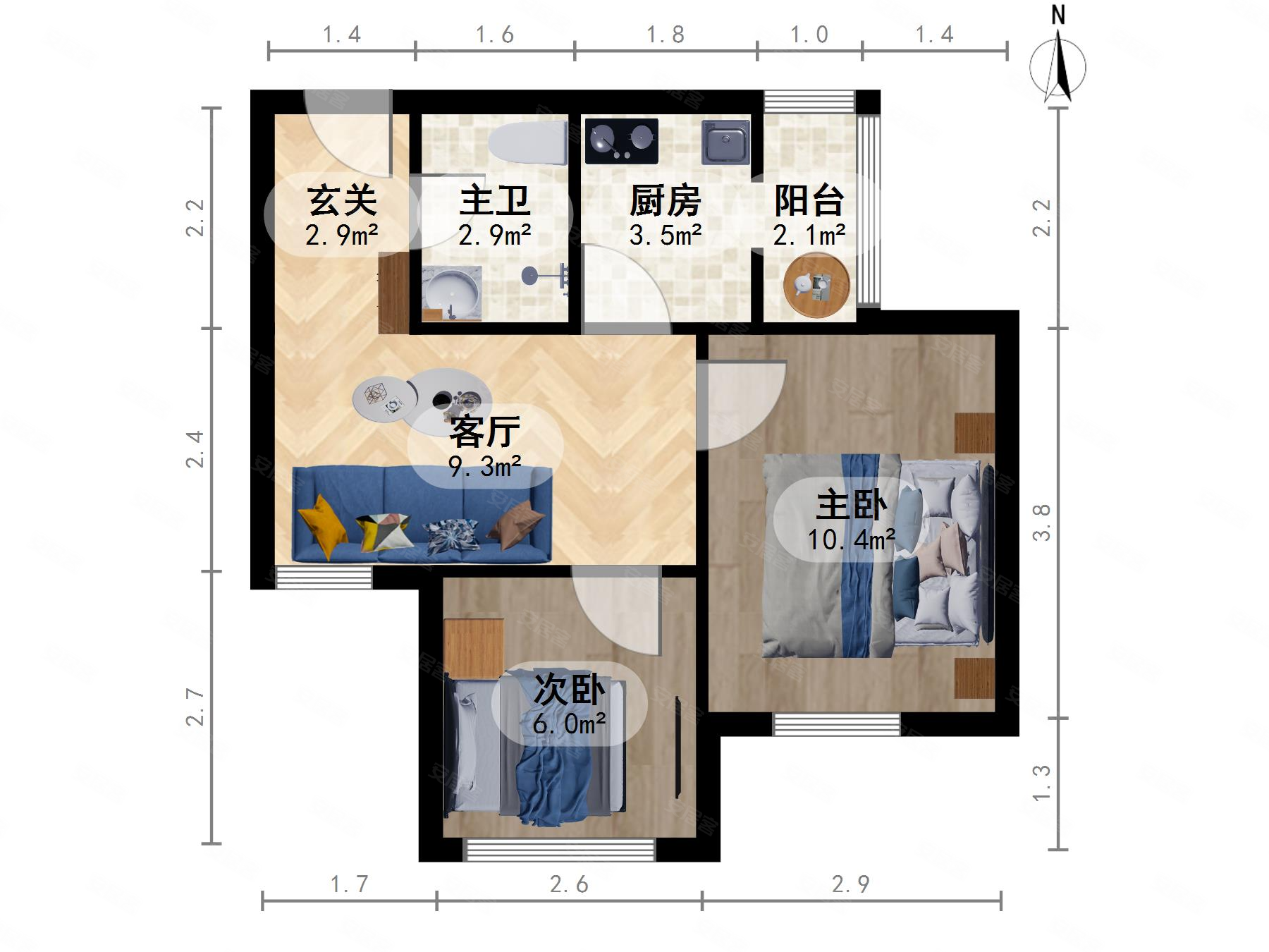 河怡花园前排津角全阳两室22层知道业主低价有钥匙随时看