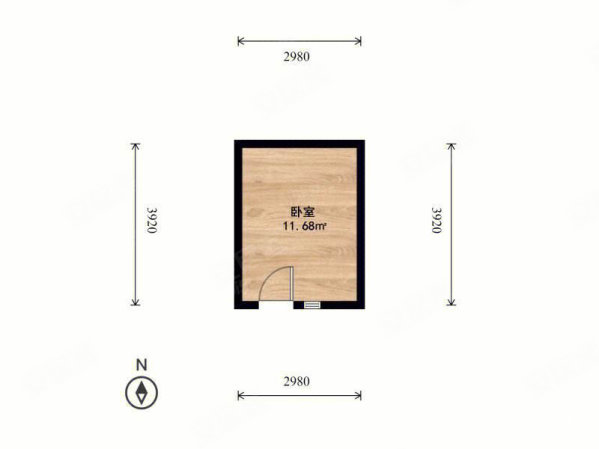 安平巷小区1室0厅1卫20㎡南北280万