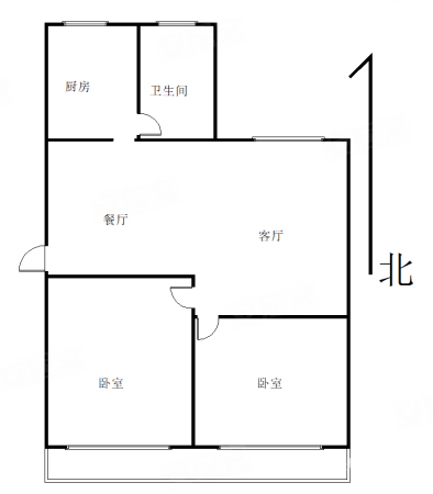 纺织路11号之7-之9小区2室2厅1卫66㎡南98万