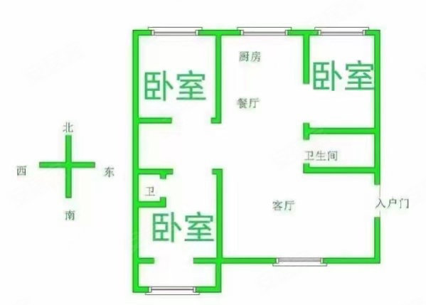 梦湖新城(别墅)3室2厅2卫134㎡南北109万