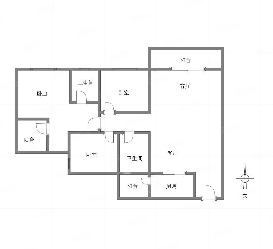 渝高云锦台3室2厅2卫128㎡南北135万