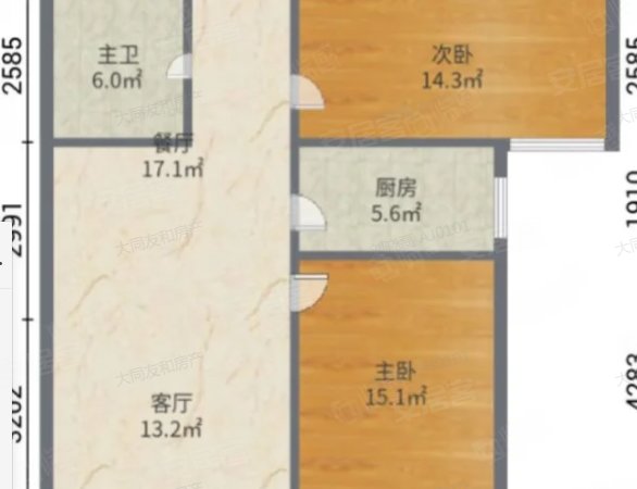 大同平城东信东信广场新上可短租 东信附近 东信广场 家具家电齐全 随时带看房精装出租房源真实图片