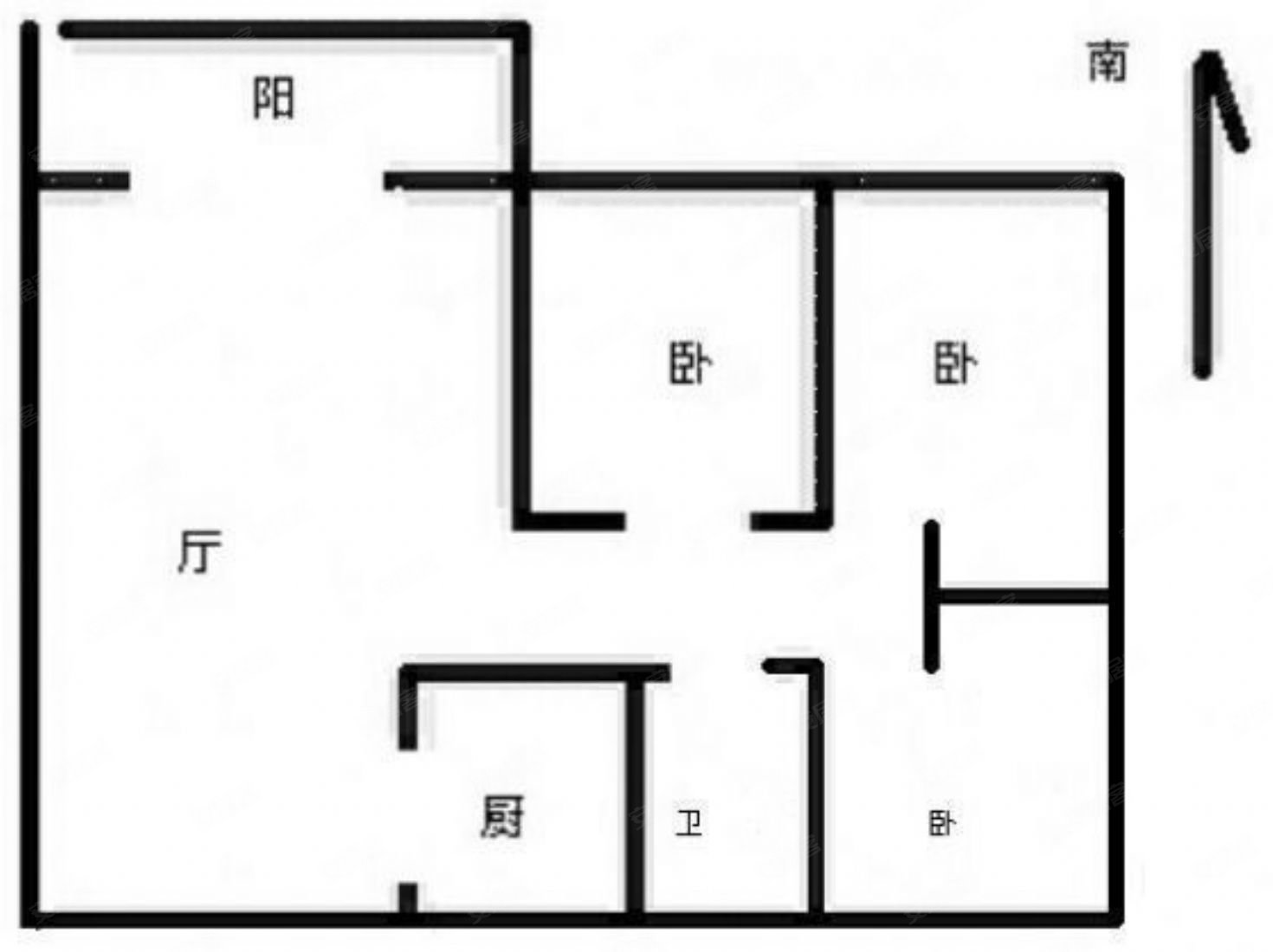 万科金域华府3室2厅1卫89㎡南北128万