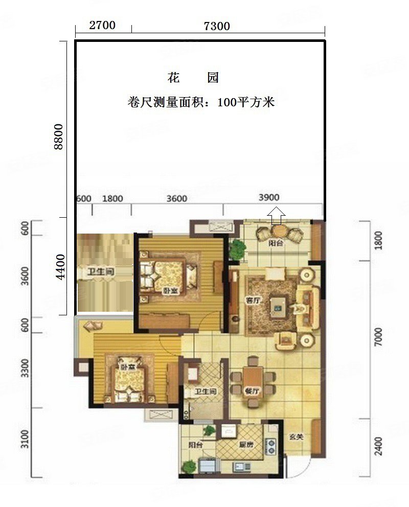 鹭湖宫7区大花园预约看房带地暖