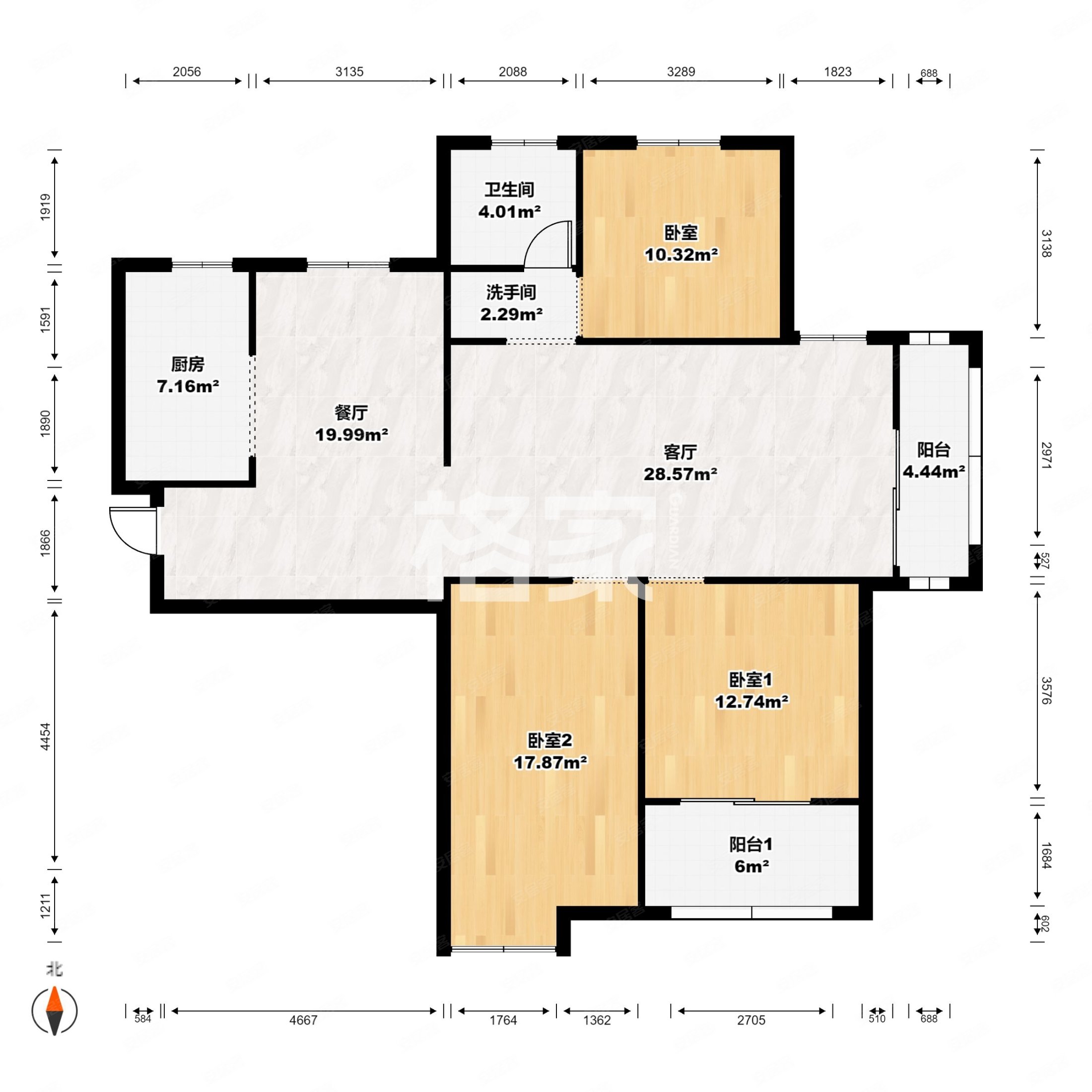 赭山春秋毛坯三室价格好谈看房方便