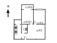 上海虹口江湾蔷薇里 2室1厅1卫  电梯房 精装修75平米出租房源真实图片
