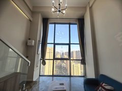 新乡牧野定国湖5米挑空复式 定国湖中心医院红星守拙园出租房源真实图片