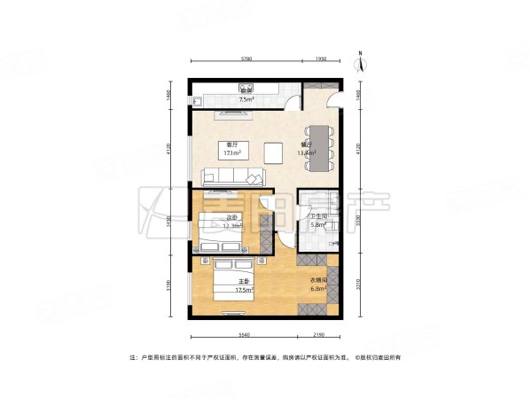 光熙家园2室1厅1卫111.58㎡西1050万