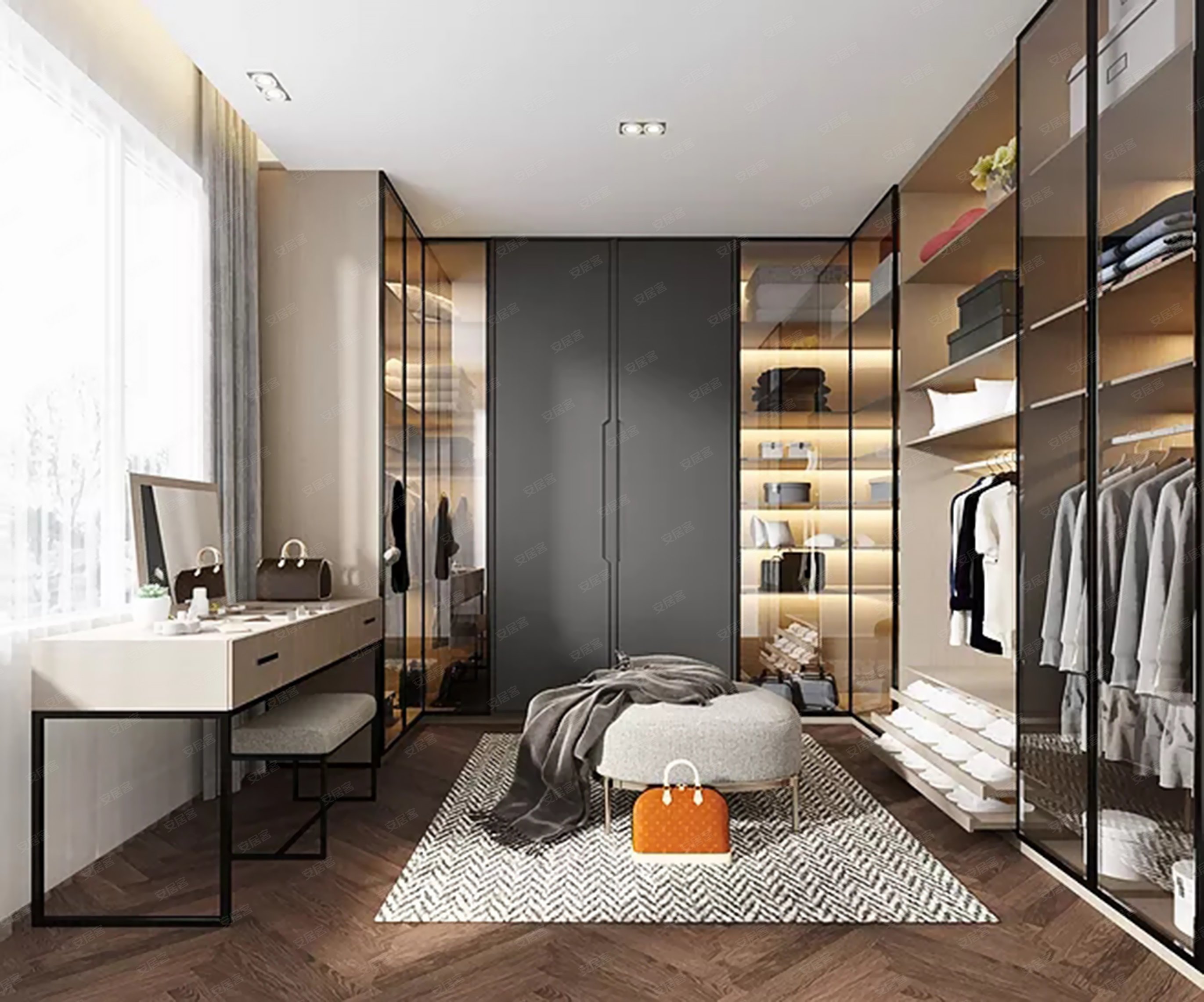 衣帽间灯光怎么布置