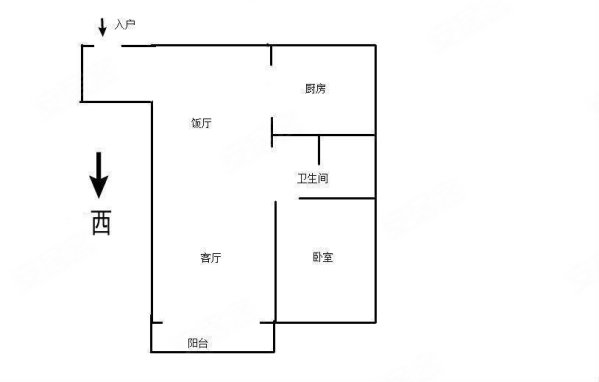 书香门第(五华)1室2厅1卫66.09㎡南北59万