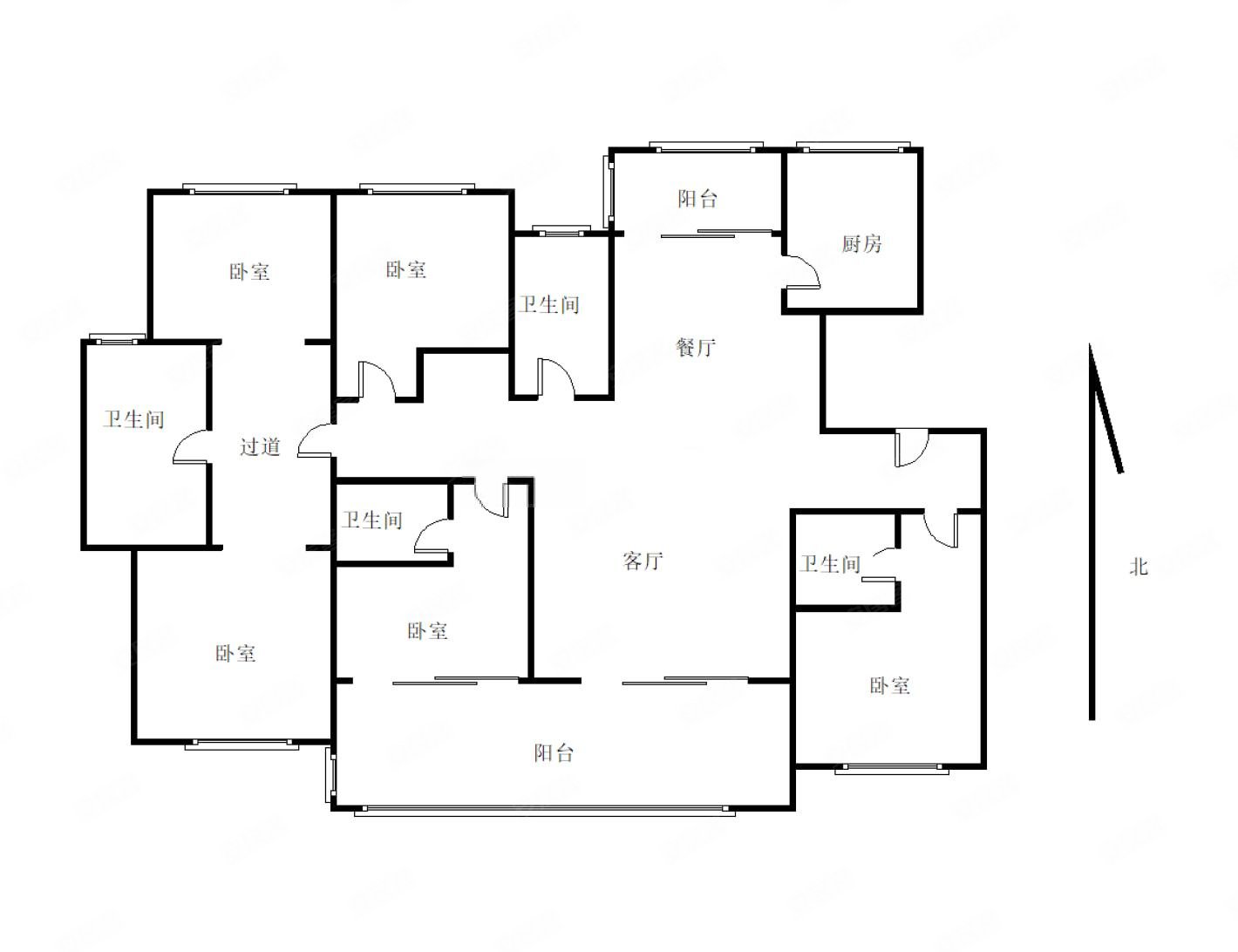 复地大鱼VILLA4室2厅4卫261.47㎡南北1645万