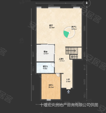 中国中铁世纪山水6室3厅3卫300㎡南北172万