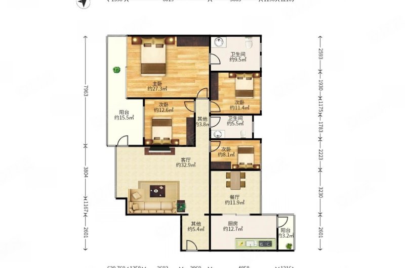 下一套要走 香山美墅 精装177平4房中层急出2300万