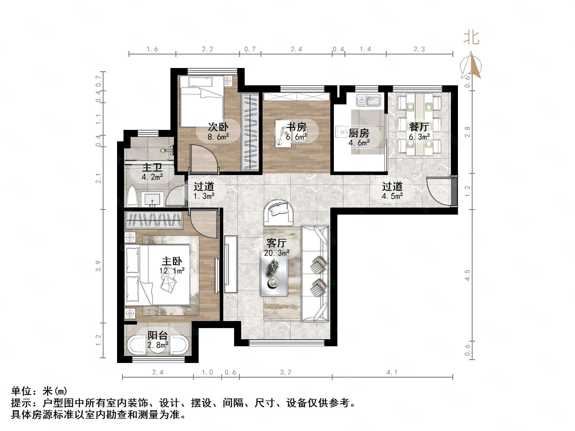 三室,中海国际,中海国际社区熙岸西区二手房,158万,3室2厅,1卫,107