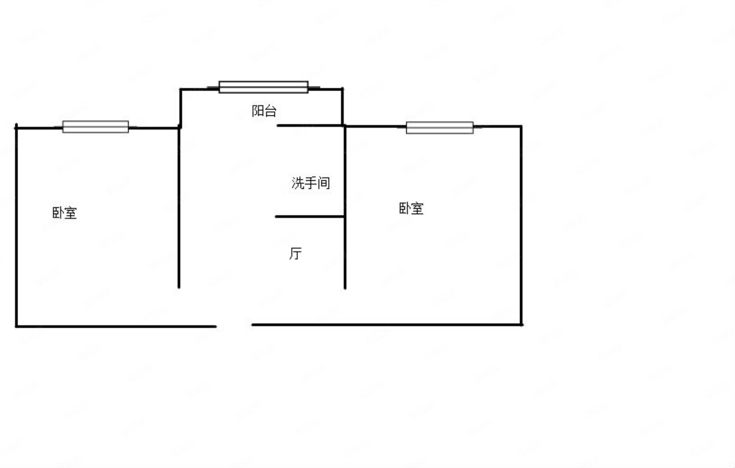 红旗大院2室1厅1卫54.81㎡南59万