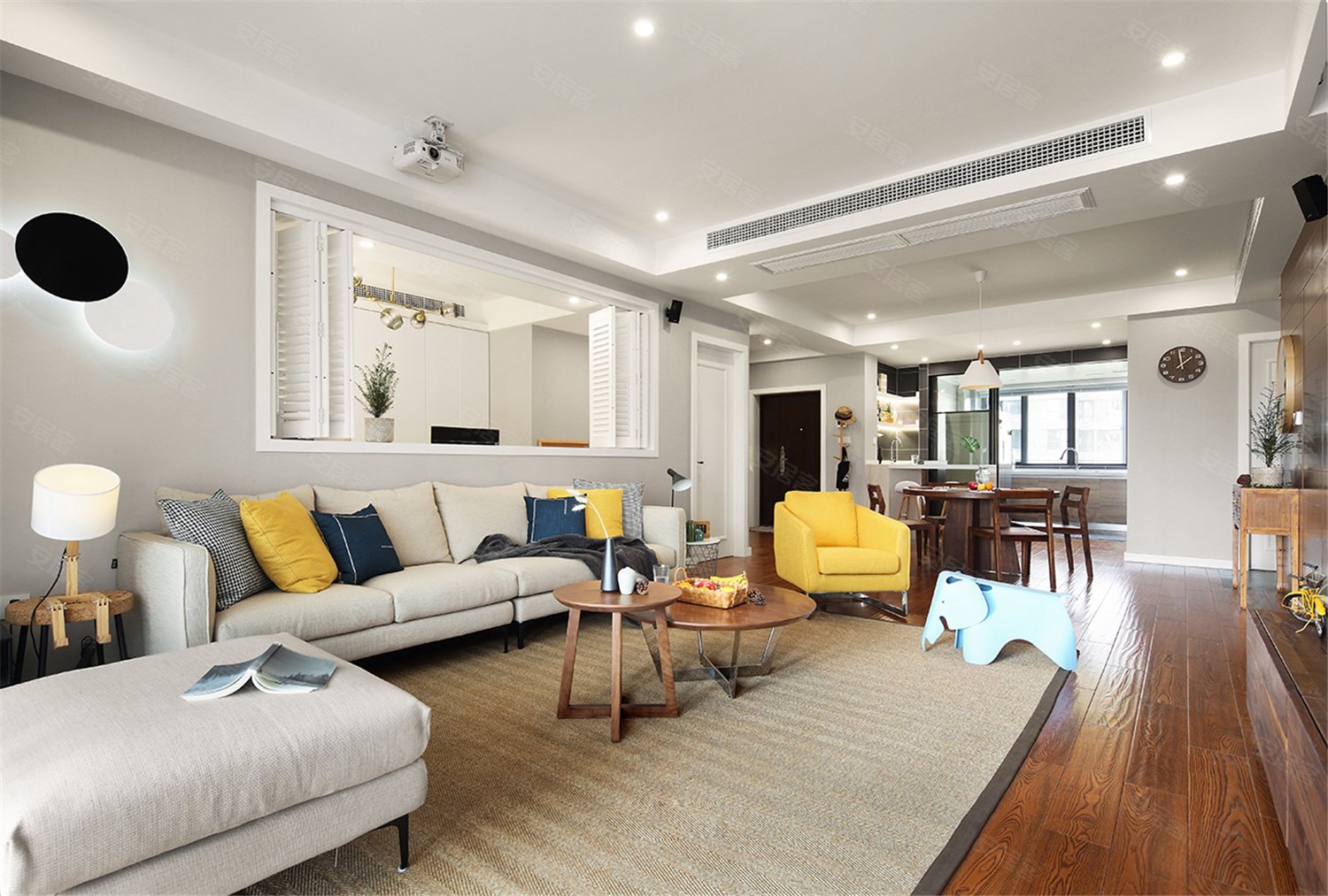 原木 白色北欧风,超爱她家客厅,这样的搭配怎么会过时!