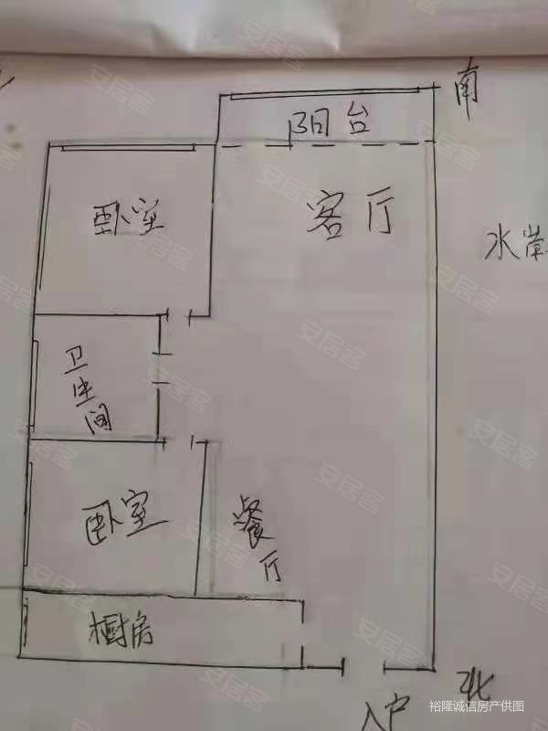 57万价格好谈送地下室户型好客厅卧室朝阳 北徐花园 盖佳,水岸名邸