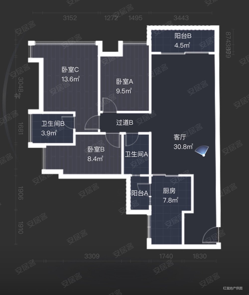 逸骏星园全新装修三房急售珠海后花园