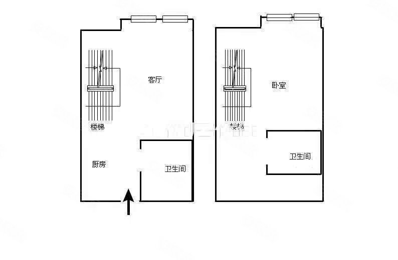 阳光公寓1室1厅2卫36㎡南北21.9万
