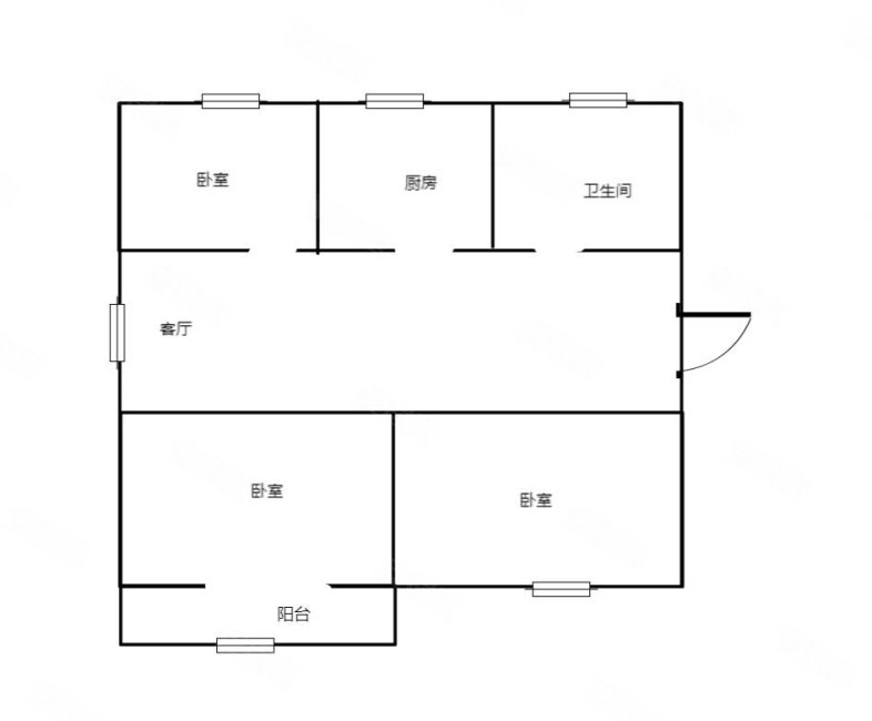 安信雍景湾3室2厅1卫108㎡南北47万